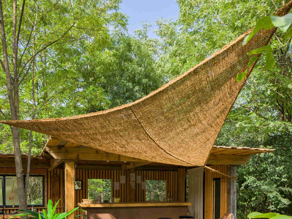 voile d'ombrage jute