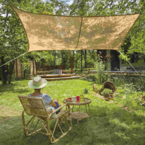 voile d'ombrage jute